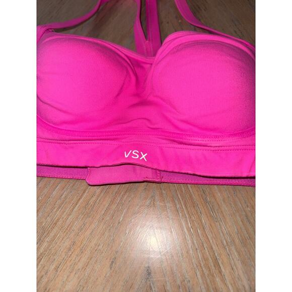 VSX Victoria’s Secret hot pink sports bra size 32C - Picture 2 of 7